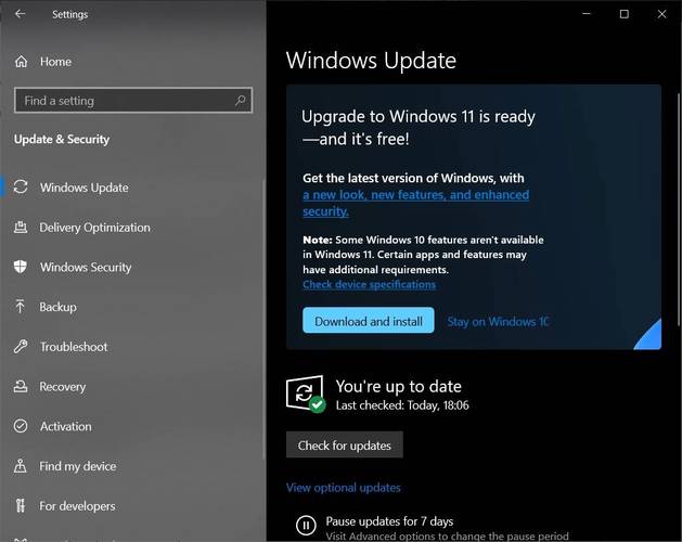 优化恢复功能,微软面向Windows 10、Windows 11 发布四个兼容性更新